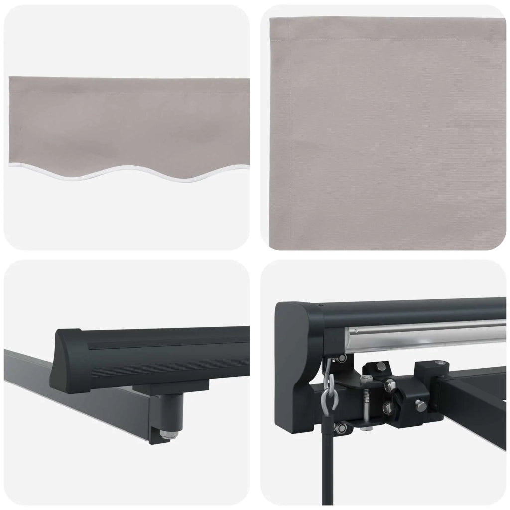 Cornice per Tenda Manuale con LED 3 x 2,5 m 3420815