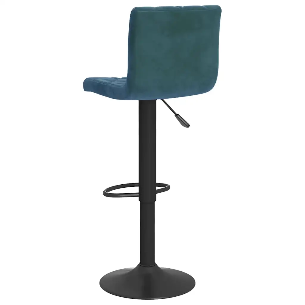 Sgabelli da Bar 2 pz Blu in Velluto 333735
