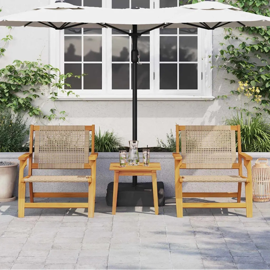 Arredamento da Giardino 2 pcs Beige 67 x 78 x 73cm 367829