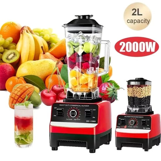 Blender elettrico da 400W - 2-in-1 - Robusto - Stazionario