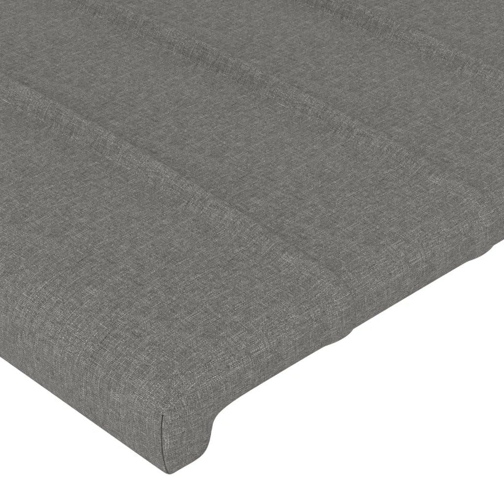 Testiera ad Orecchio Grigio Scuro 163x23x78/88 cm in Tessuto 3117389