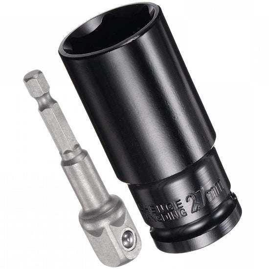 Accessori di alimentazione - Set di doppi per alette - 27mm 6-punti - Diametro di accoppiamento profondo - Acciaio inox - Adattatori a 6 facce - Lunghezza 76mm - Resistente alla corrosione - Set di doppi