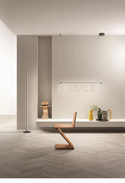 SOSPENSIONE GENIUS ORIZZONTALE  NERO LED 3000K 1030LM 20W DIMMERABILE L.120CM