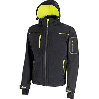 GIUBBOTTO SOFT SHELL SPACE UPOWER  BLACK CARBON XL
