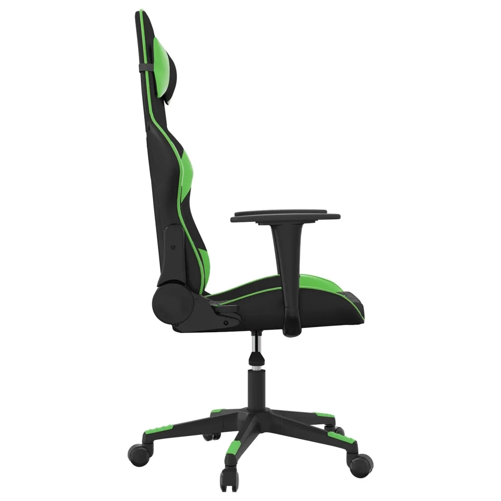 Sedia da Gaming Nera e Verde in Similpelle 3143756