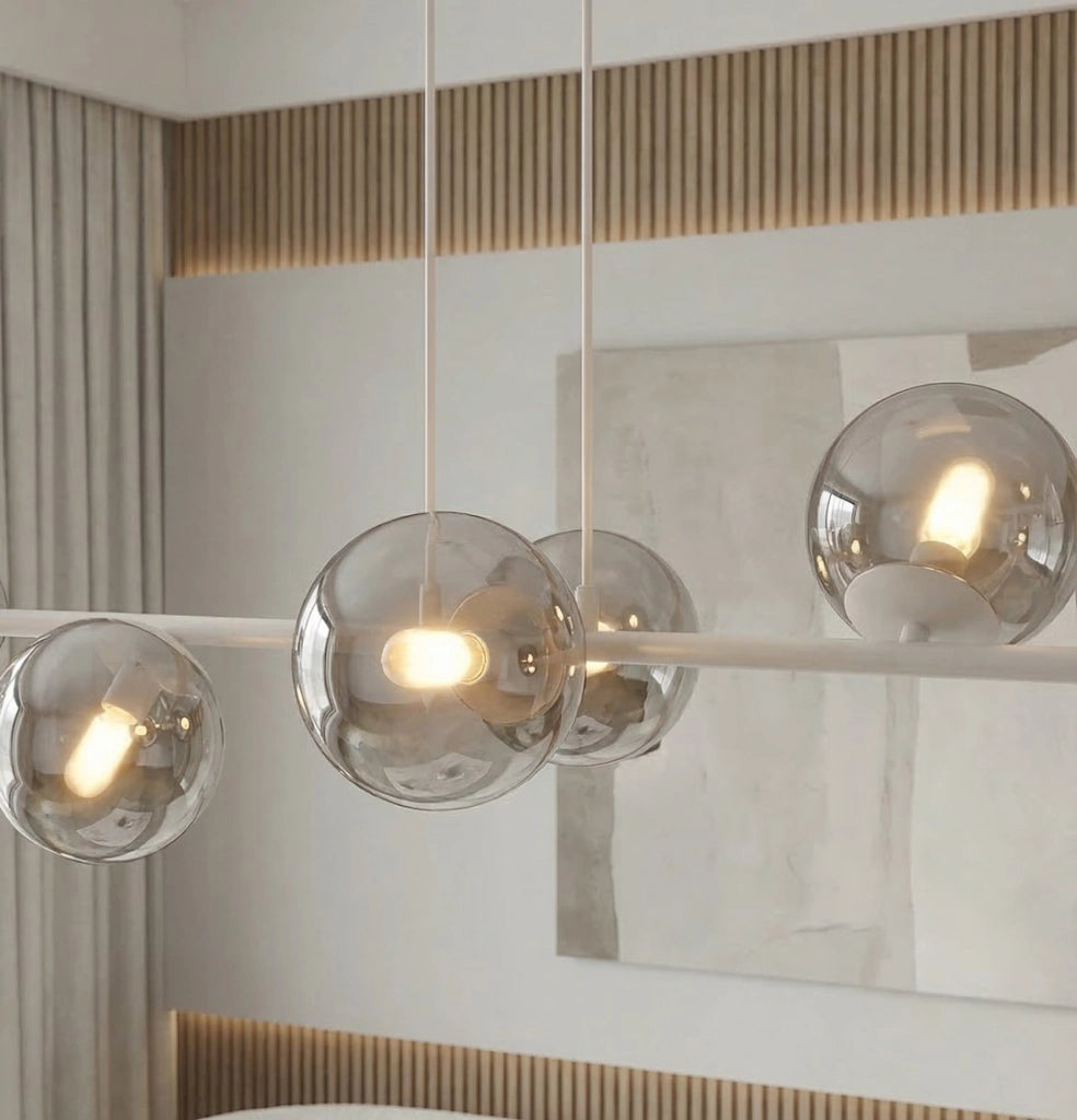 Lampada a sospensione MAGNUS 6xE14 grigio grafite Emibig