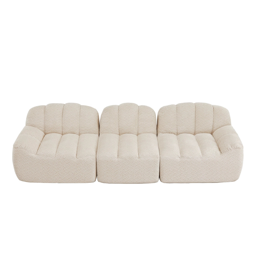 Divano modulare 3 posti - Zephmum- Design senza ossa schiuma ad alta densit¨¤ 32D