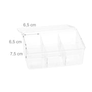 Scatola da tè trasparente con 6 scomparti accessorio da cucina 13_0000451