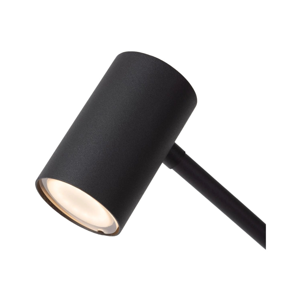 Lampada da terra LED touch nera Lucide TIPIK
