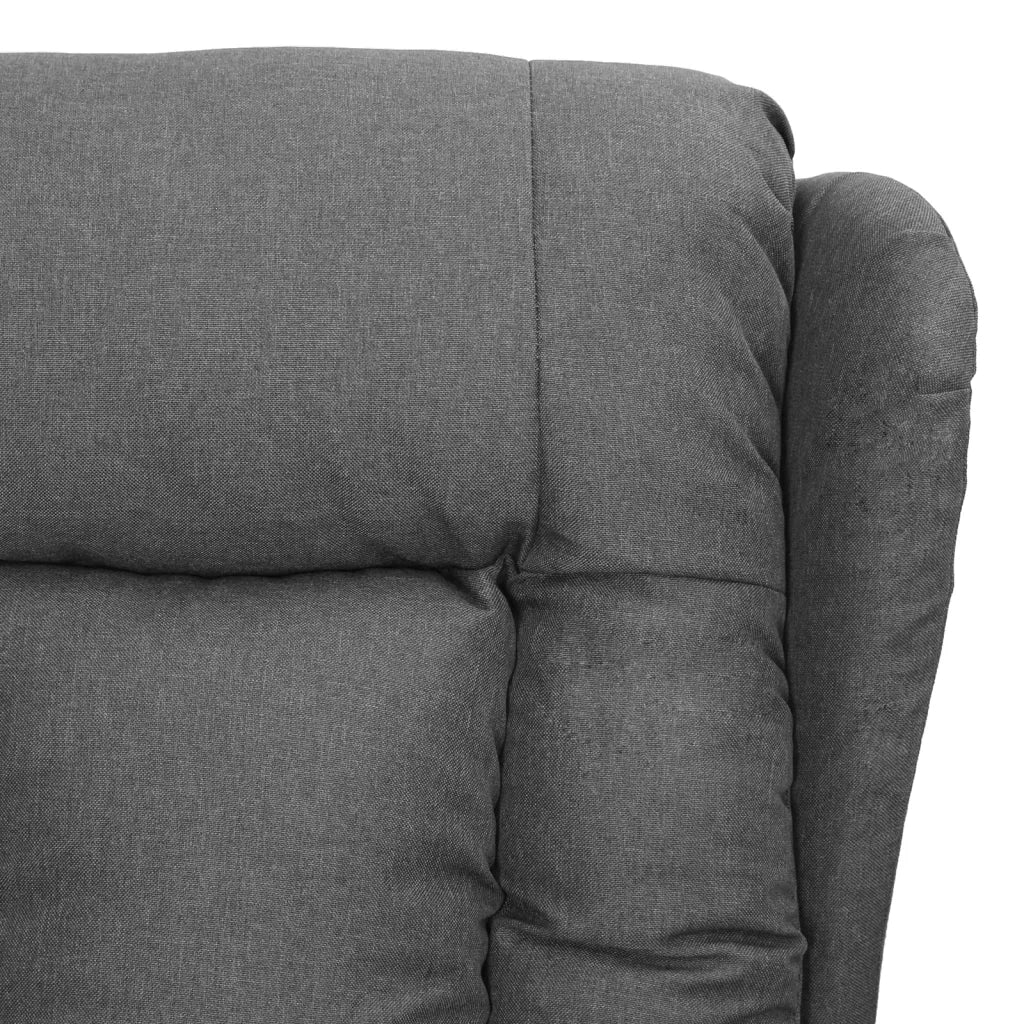 Poltrona | Sedia Relax Reclinabile in Tessuto Grigio Chiaro