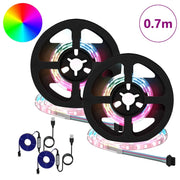 Striscia LED 2 pz Nero e trasparente 350 mm Rame e plastica CFW2004486