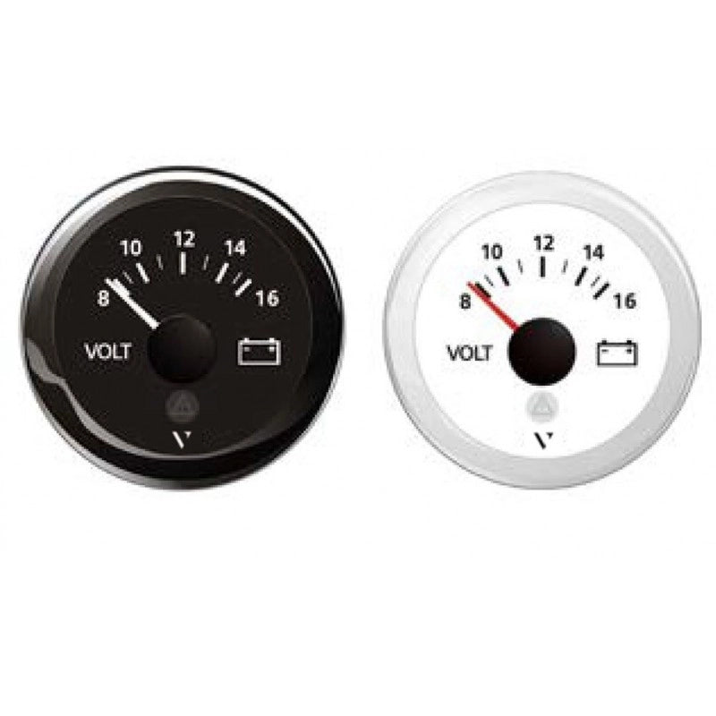 VOLTMETRO 8-16 12V BIANCO