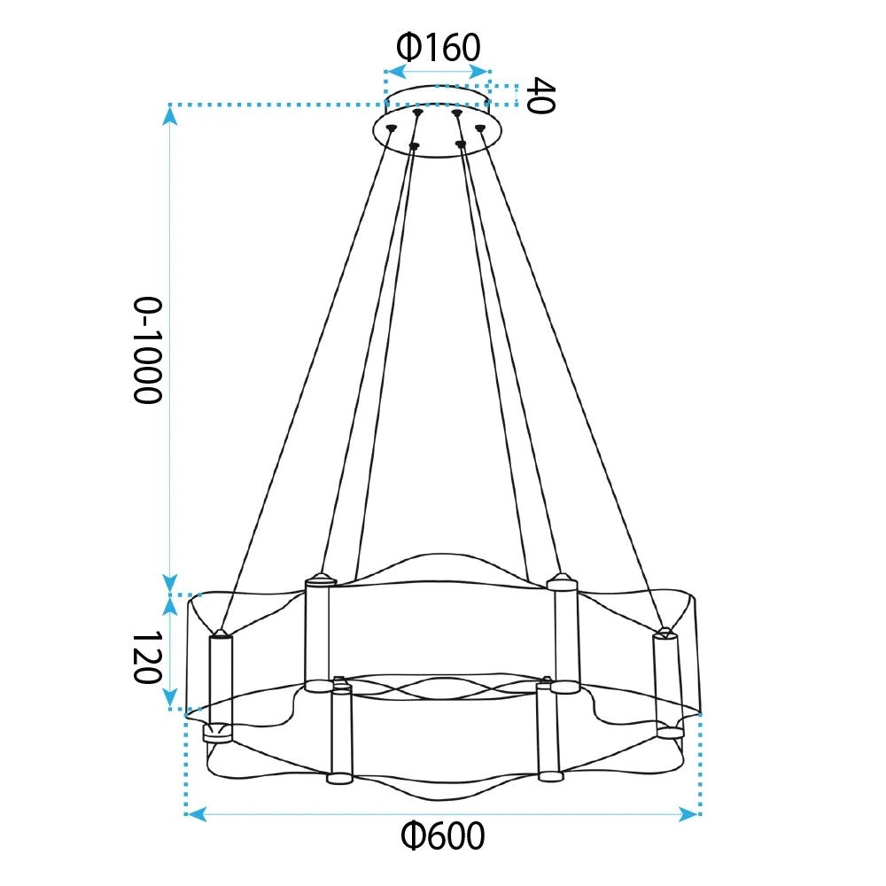 Lampada A Sospensione Da Soffitto G151-cp Gold