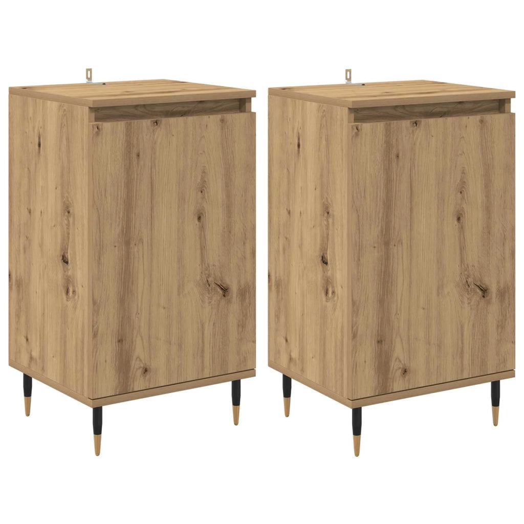 Credenza 2 pcs Rovere artigianale 40 x 35 x 70 cm 881682
