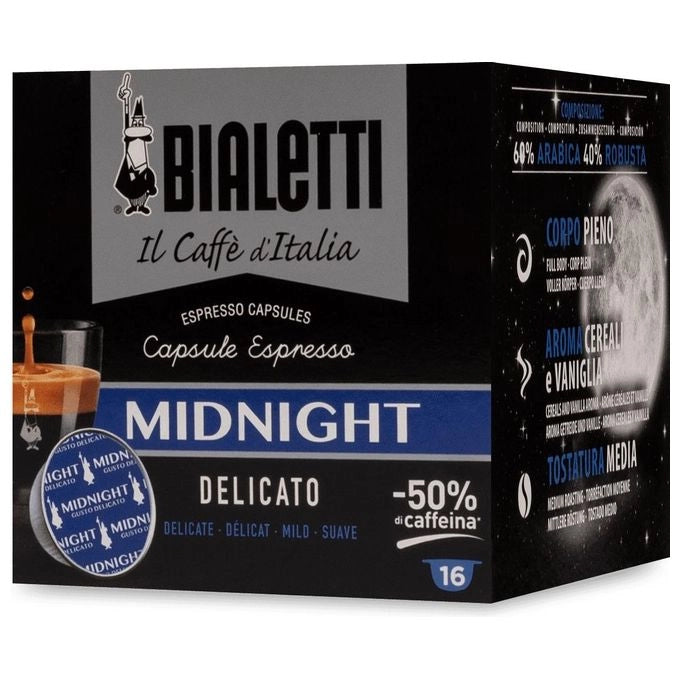 Bialetti Midnight Capsule caffè 16 pz