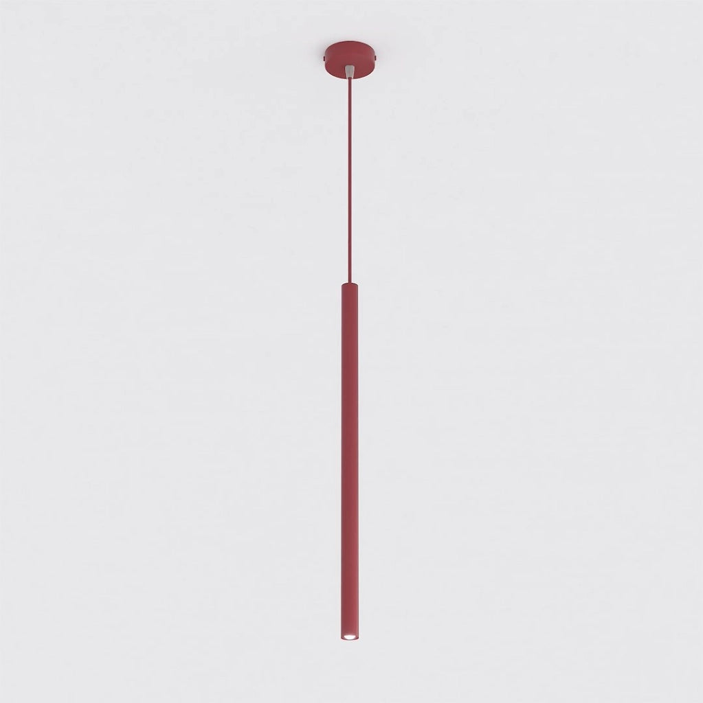 Lampada sospesa SELTER bordeaux metallo 1xG9 Emibig