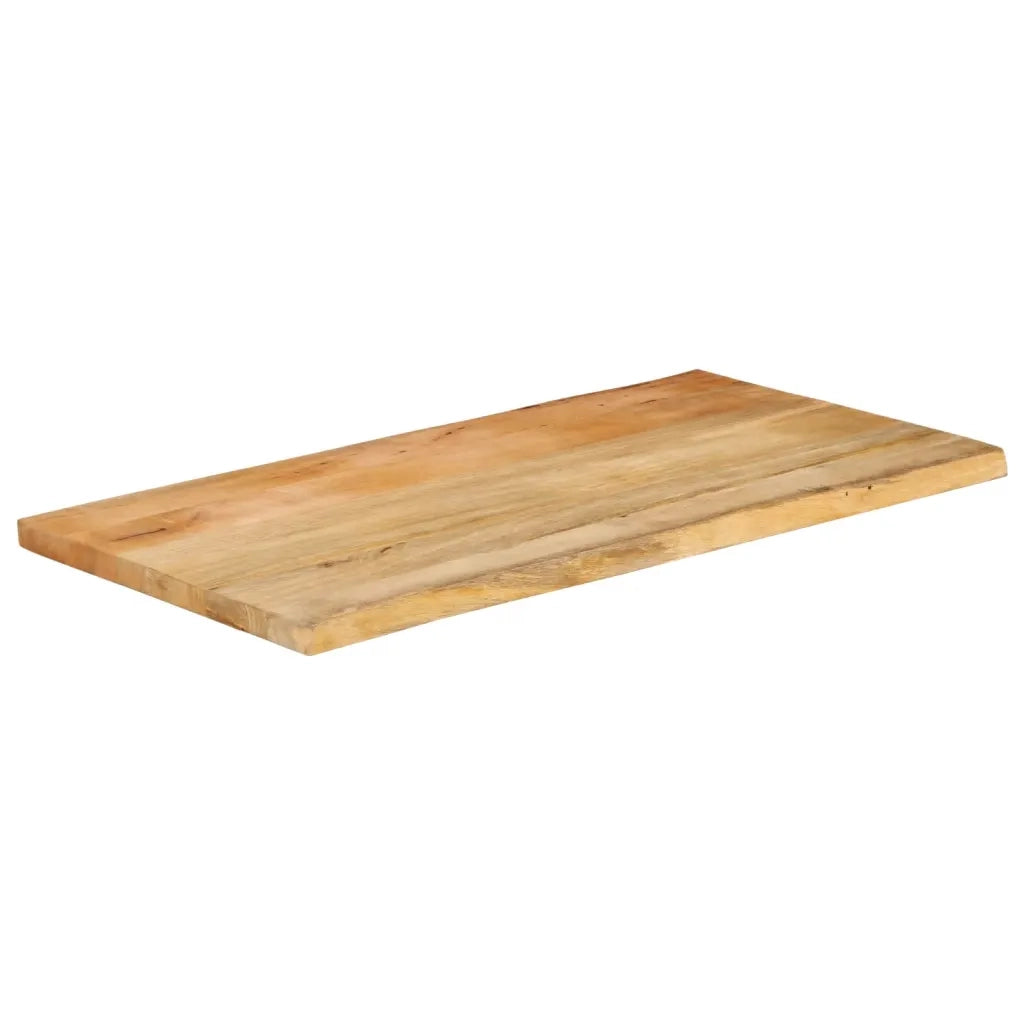 Piano Tavolo 120x60x2,5 cm Bordi Vivi in Legno Massello Mango 370720