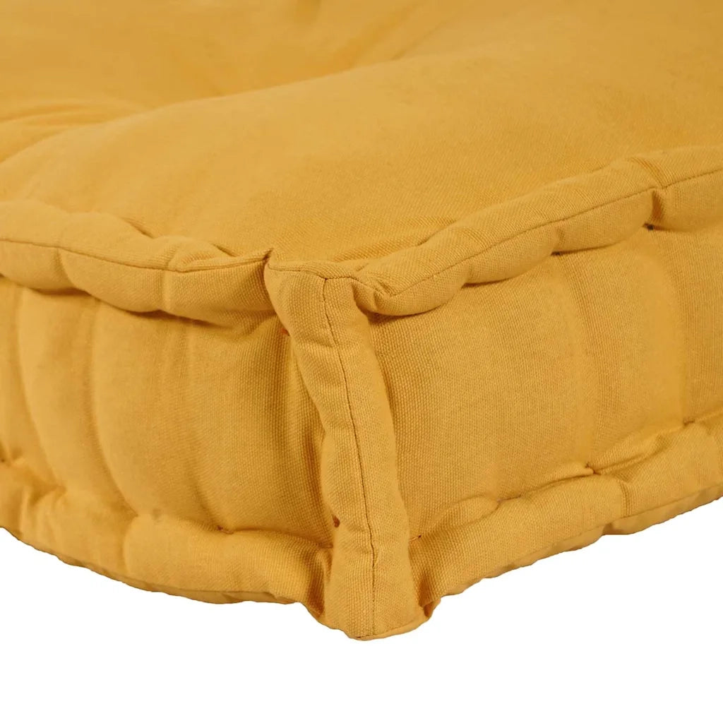Cuscino per Divano Pallet 2 pcs Giallo 120 x 80 x 38 cm Tessuto 4019093