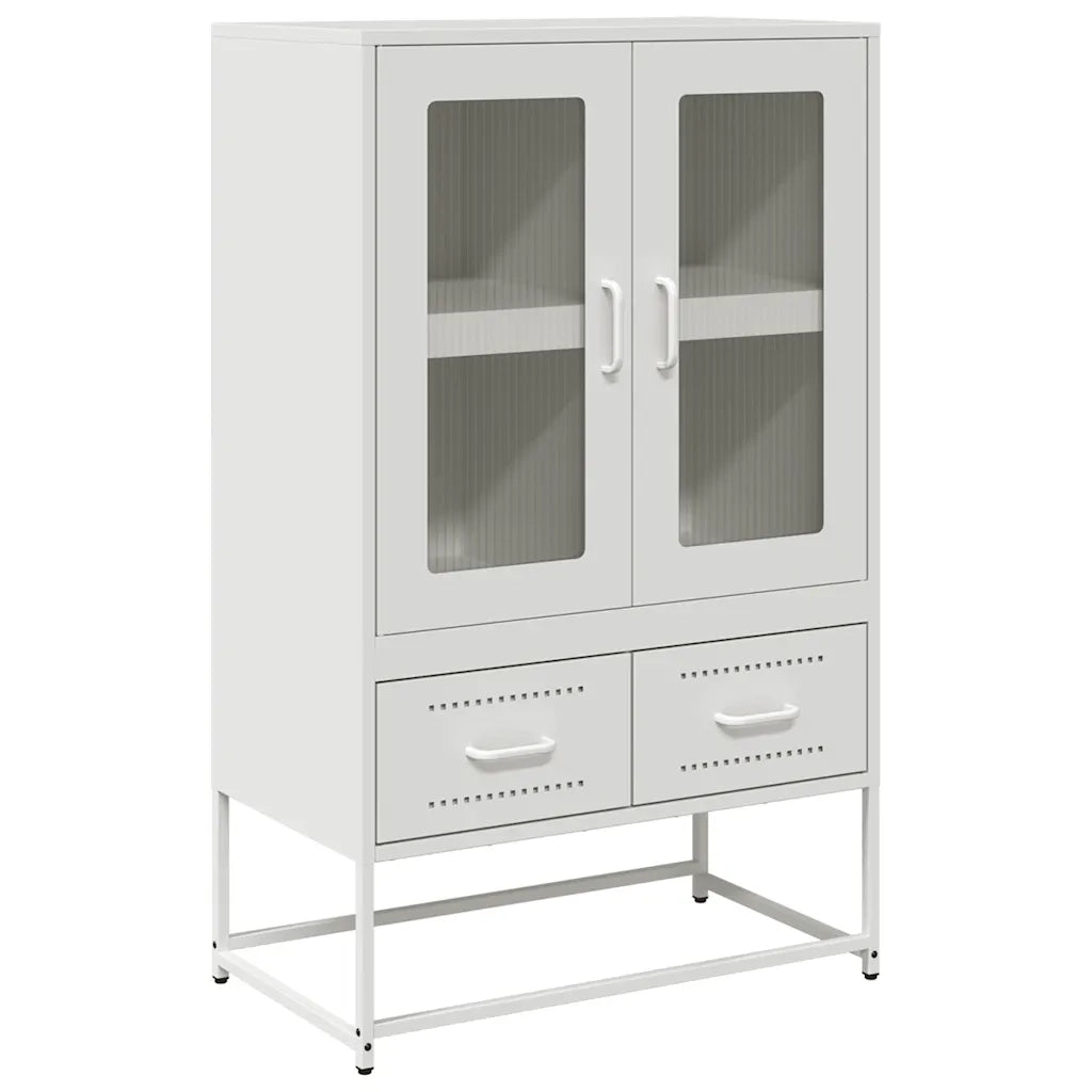 Credenza Bianca 68x39x111,5 cm Acciaio 853367