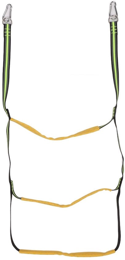 Scala aeree portatile 3 gradini - opaca - leggera - nylon - resistente ai raggi UV - adatta per ossature gonfiabili - scala per barche