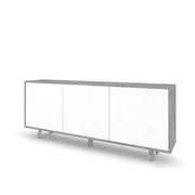 Buffet 3 ante VELBRUK cemento/bianco pietra