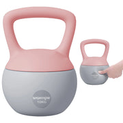 Kettlebell 10 kg ¨C Minimal ¨C Rosa e Grigio 21x21x30 cm