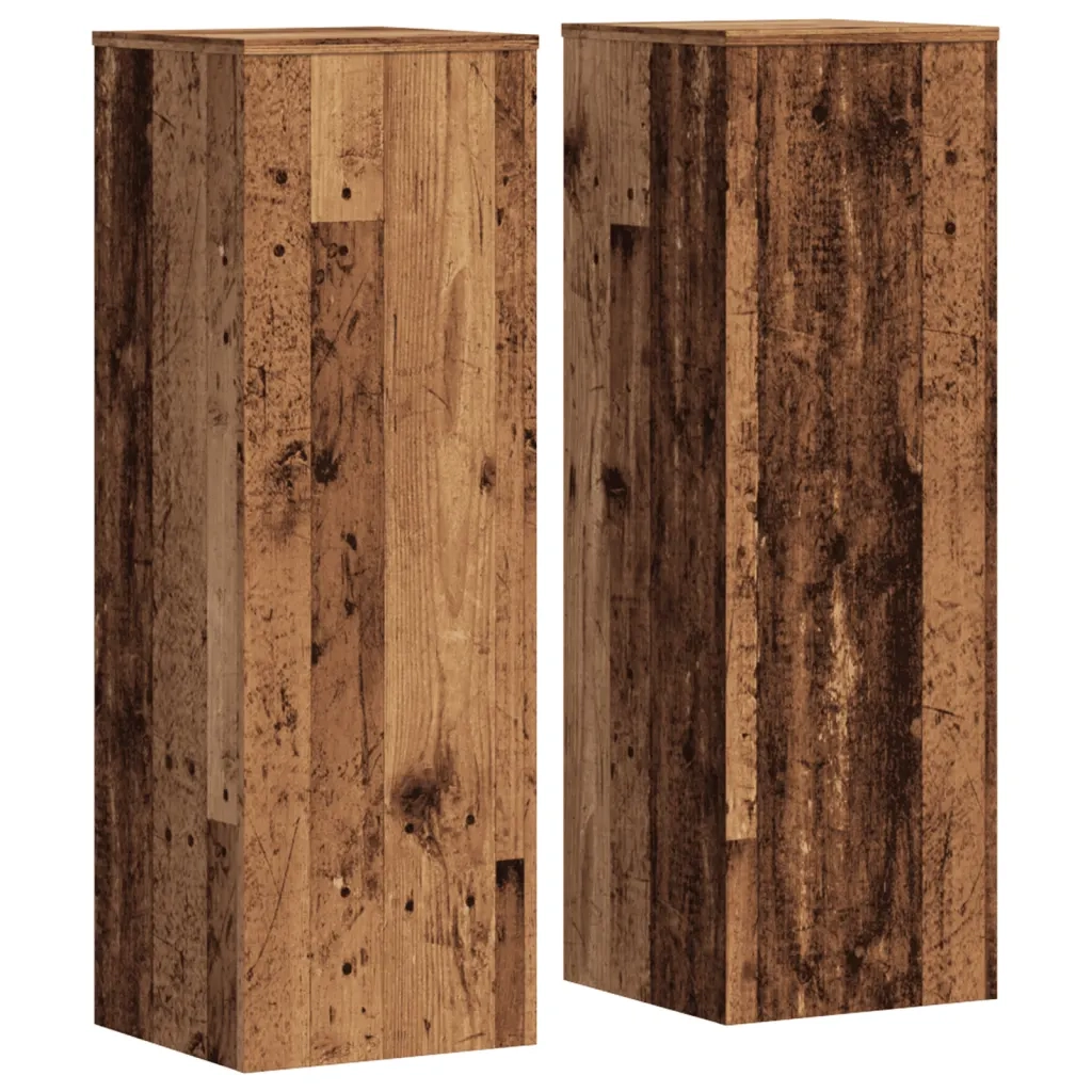 Supporti per piante | Sostegno per piante 2 pz Legno Vecchio 33x33x100 cm Multistrato