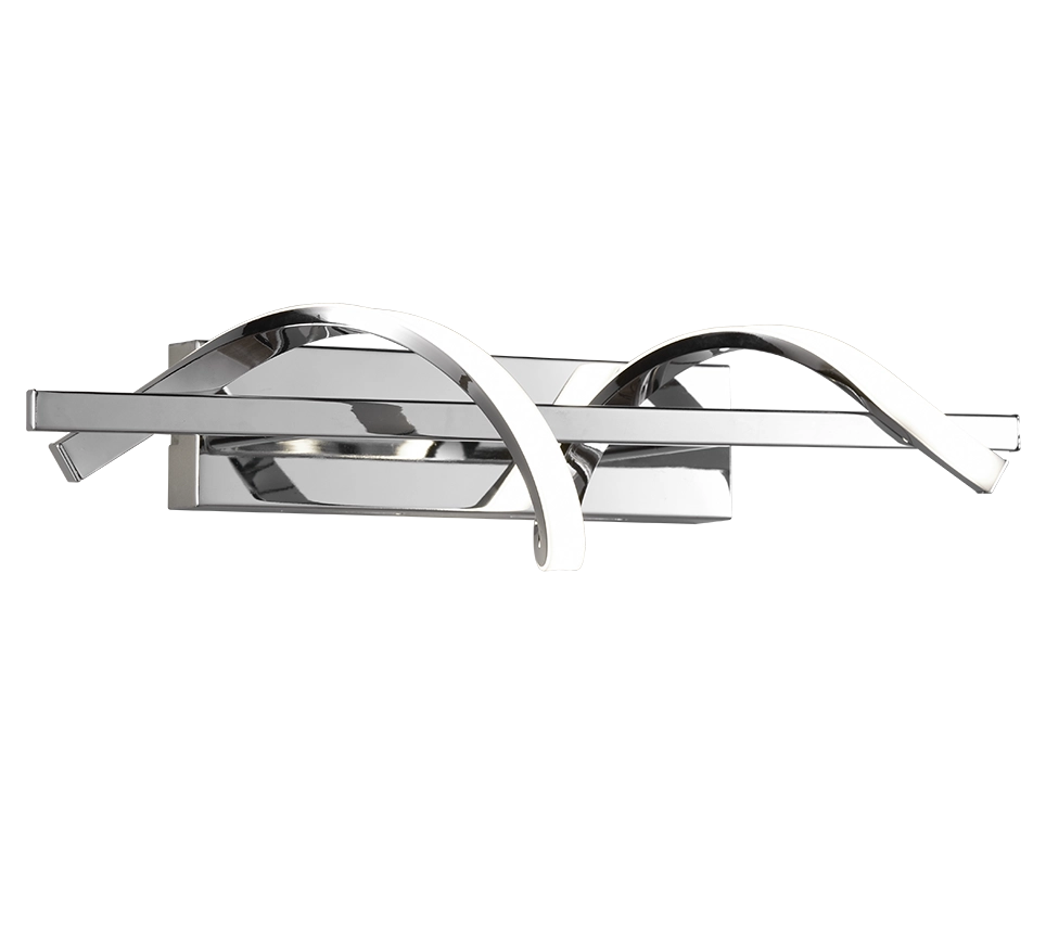 Applique LED, metallo, cromo, 46x12x17 cm, Isabel