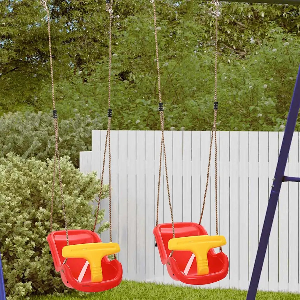 Altalena per bambini 2 pcs Rosso 36 x 43 x 42 cm Plastica 42009964