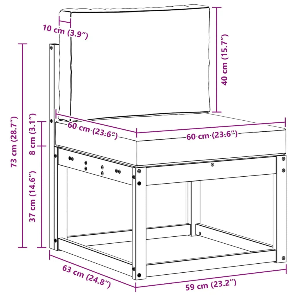 Set di divani da esterno 3 pz Bianco e Grigio Chiaro Poliestere 3387170