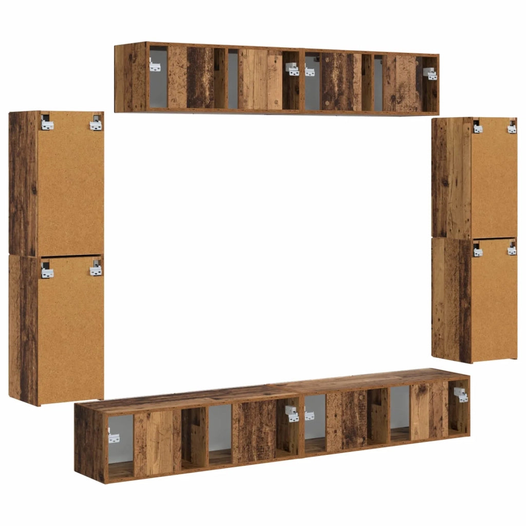 Mobile TV 8 pcs Legno vecchio 3409148