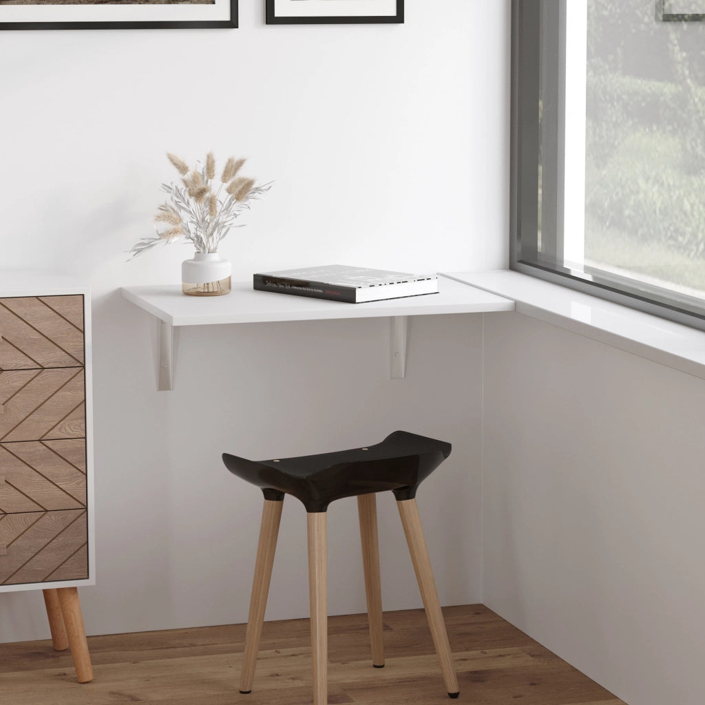 Tavolino pieghevole ¨C Minimal ¨C Bianco, 60x40x20cm