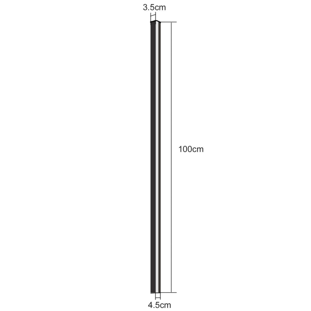 ZMH Applique da parete a LED moderna nera da 100cm per interni luce su e giù da 15W per corridoio