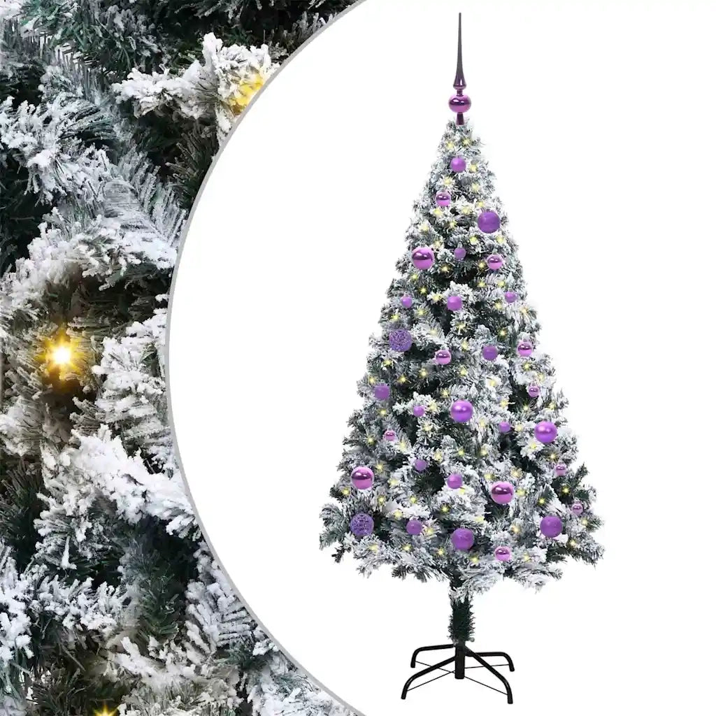 Albero di Natale artificiale con 150 LED Bianco 150 cm 3396955