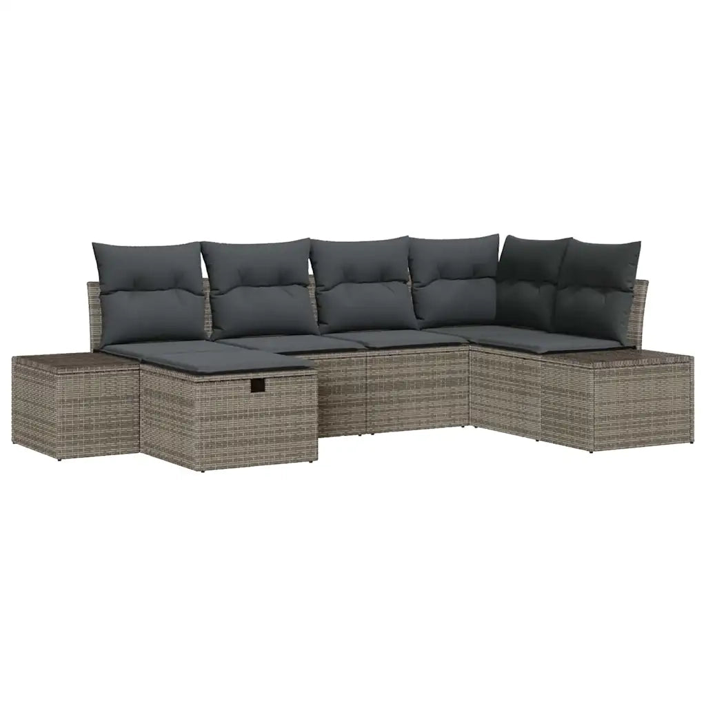 Set di divani con cuscino 7 pcs polyrattan 3360710