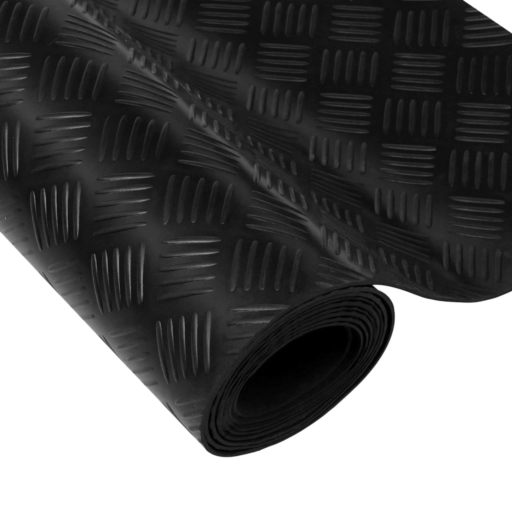 Tappeto per pavimento Nero 1,5 x 4 m Gomma