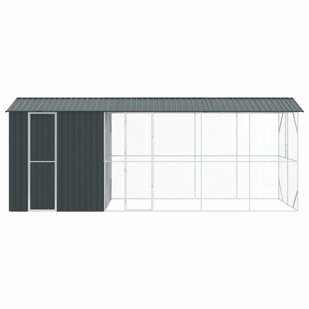 Gabbia per uccelli Antracite 645 x 208 x 247 cm Acciaio zincato 3325154