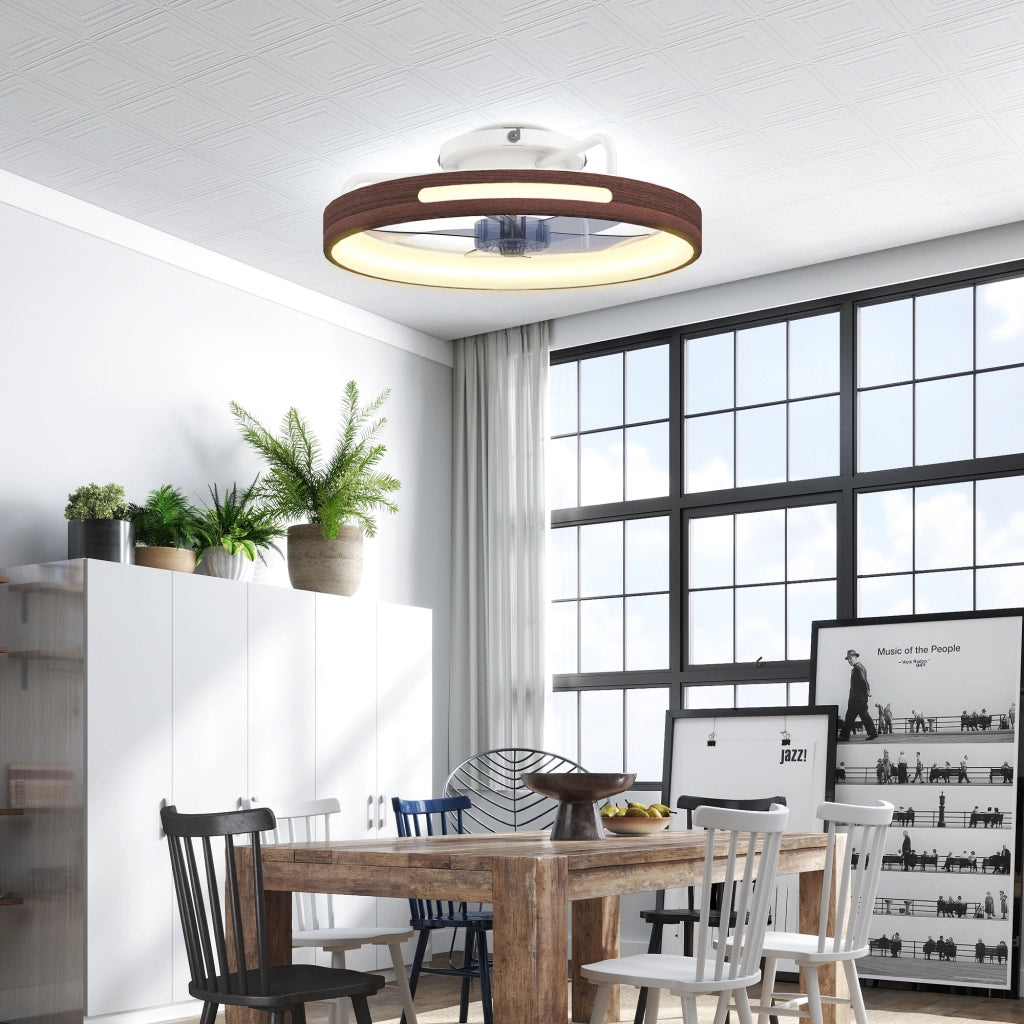 Ventilatore da Soffitto con Luce LED 40W ¨C Minimal ¨C Grigio