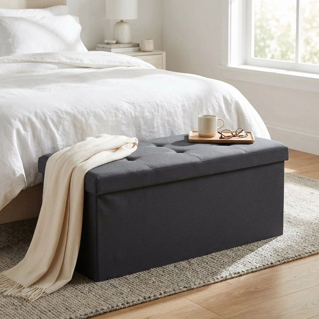 Pouf contenitore in stoffa -  NADIA