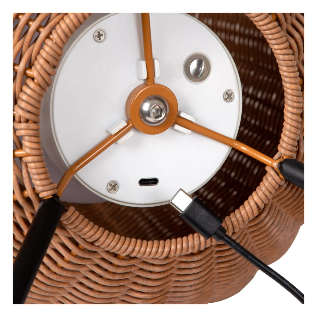 Lampada da tavolo esterna boho LED 3W ricaricabile Colin Lucide