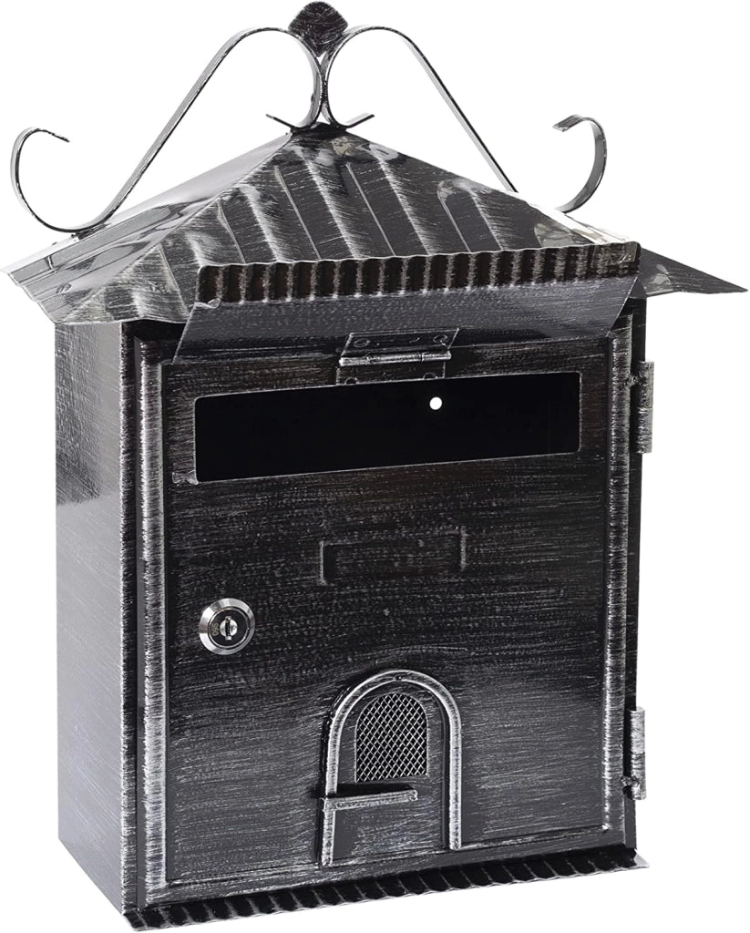 CASSETTA POSTALE FERRO BATTUTO PER TUTTI I LUOGHI INTERNI ED ESTERNI 35X28 CM CON SERRATURA