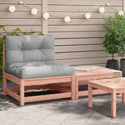 Divano da Giardino Senza Braccioli con Cuscini e Poggiapiedi-Sofa da Giardino-Divano da esterno 406161