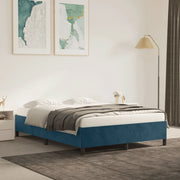 Giroletto senza Materasso Blu Scuro 140x190 cm in Velluto 347322