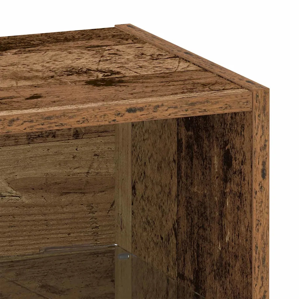 Mensola galleggiante con luce LED Marrone 40 x 28,5 x 40 cm 863090