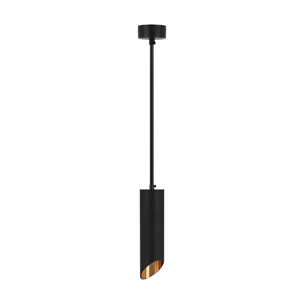 1*GU10 sospeso sospeso Black D: 55*200mm