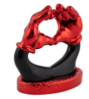 Mickey Love Scultura da Appoggio - Nero/Rosso  h.9