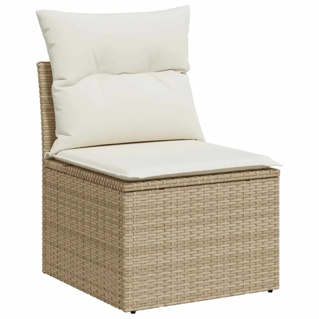Set Divano da Giardino con cuscino 6 pcs beige e panna 3349322