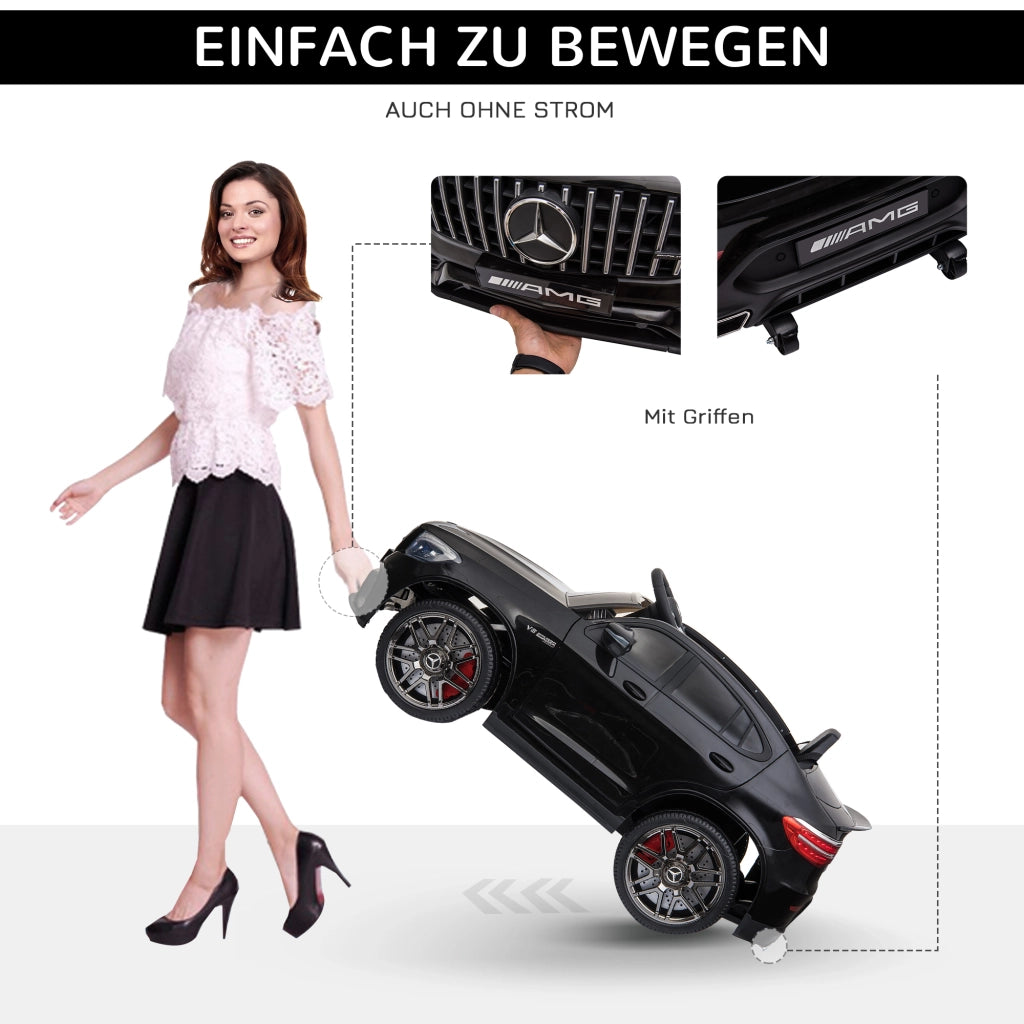 Auto Elettrica per Bambini 12V con Telecomando ¨C Zephmum ¨C Nero