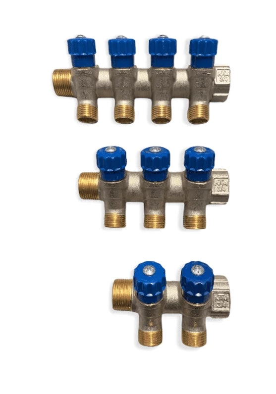 COLLETTORE COMPONIBILE MF CON VALVOLE  2 VIE  3/4 FIL 24 S