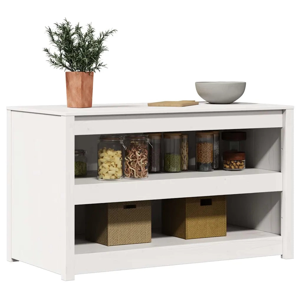 Mobile da cucina Bianco 106 x 55 x 64 cm Pino massello